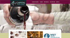 Desktop Screenshot of capitalwineschool.com